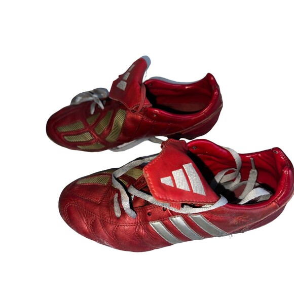 2002 Adidas Predator Mania US 7 Red Silver Strap Fold Over Tongue main image 15